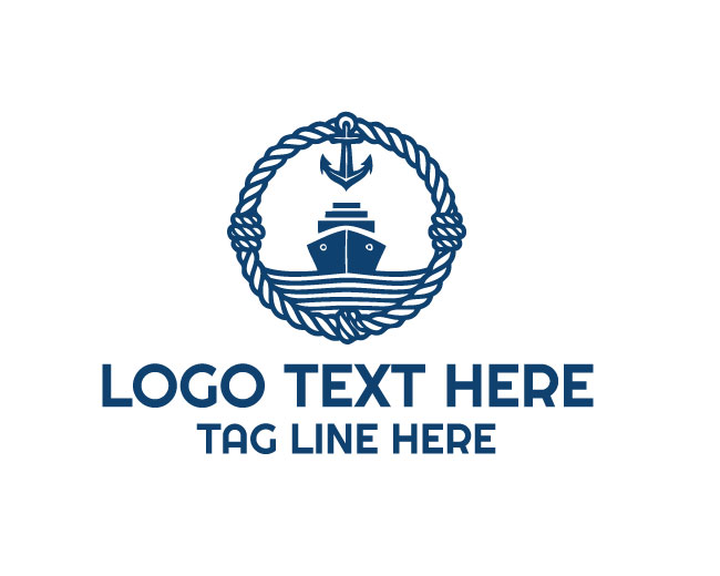 Retro Sail Vintage Yacht Logo