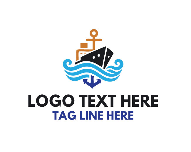 Ocean Cruise Vintage Yacht Logo