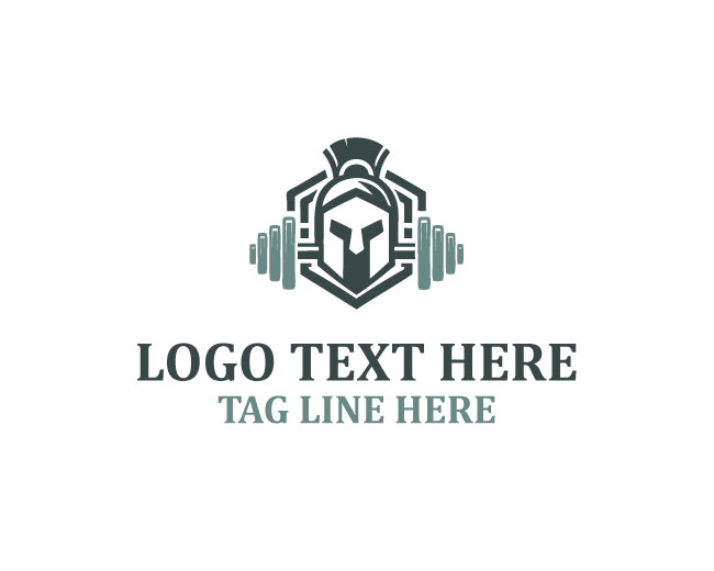 Barbell Spartan Logo