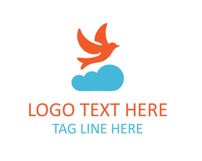 Cloud Bird Abstract Logo