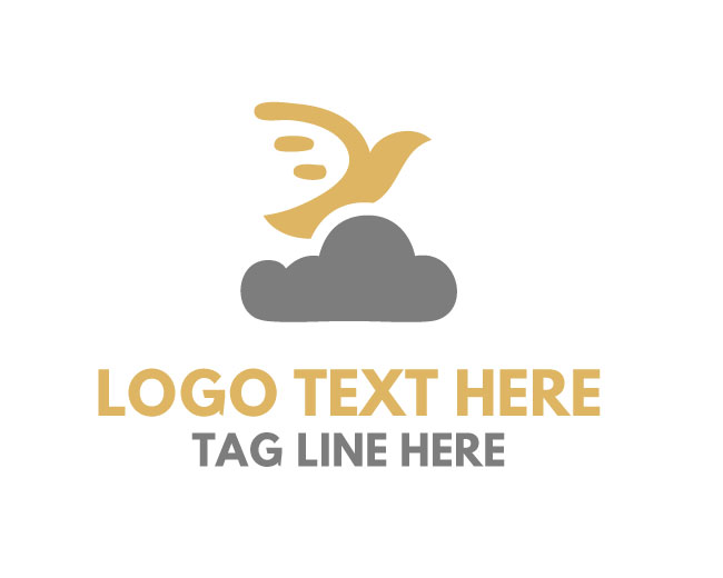 Cloud Bird Minimal Logo