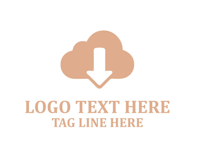 Cloud Finance down Arrow Logo
