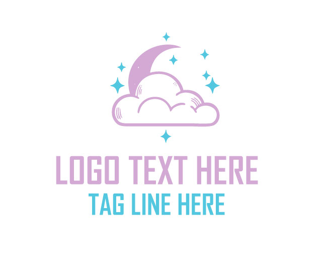 Cloud Moon Night Logo