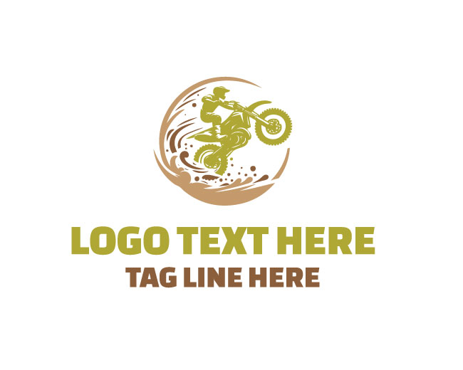 Dirt Bike Wheel Logo
