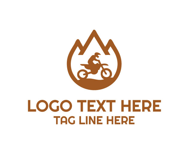 Dirt Bike Engine Logo