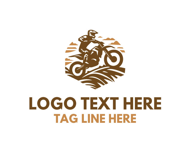 Dirt Bike Race Track Logo