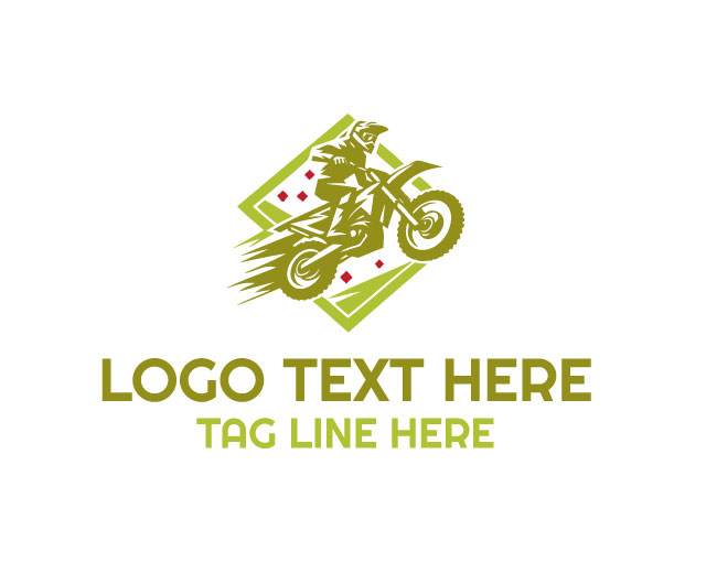 Dirt Bike Badge Circle Logo