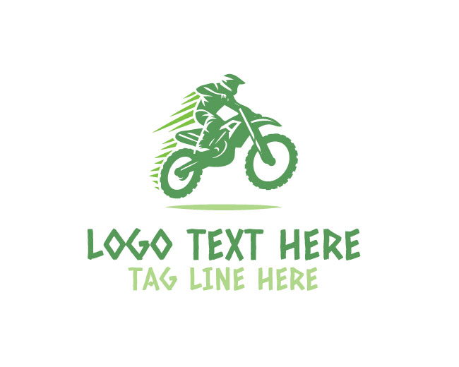 Dirt Bike Bold Typography Logo