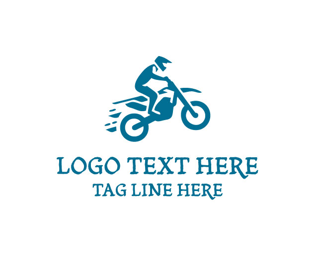 Dirt Bike Jump Rider Logo