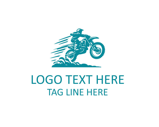 Dirt Bike Number Badge Logo