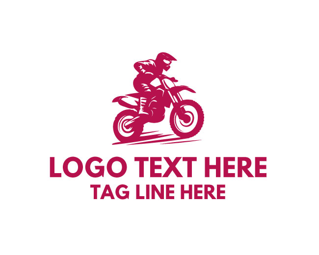 Dirt Bike Racing Stripes Logo