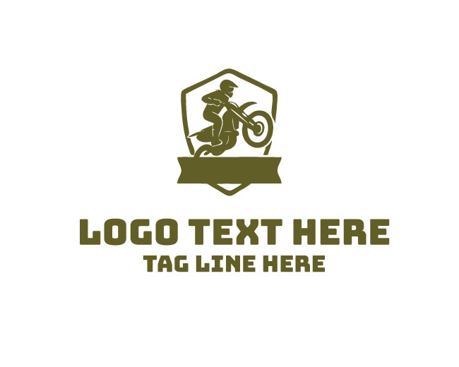 Dirt Bike Racing Number Plate Logo
