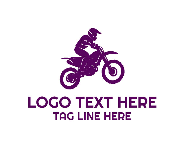 Dirt Bike jumping Logo