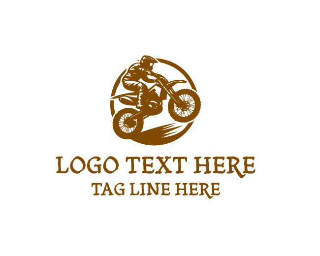 Dirt Bike Stencil Logo