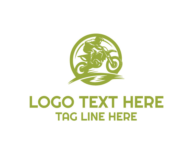 Dirt Bike Team Emblem Logo