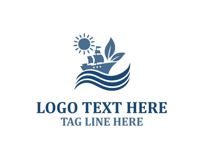 Eco Cargo Ship Logo