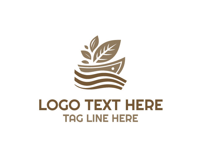 Eco Ship Line Art Logo