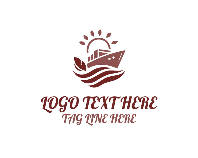 Eco Ship Water Drop Logo