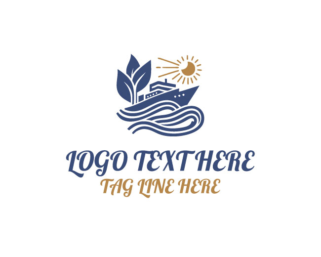 Eco Ship Minimal Logo