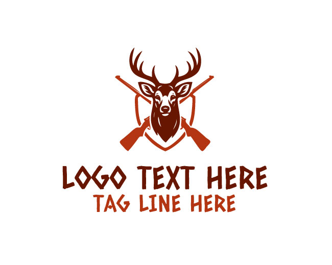 Hunting deer Logo