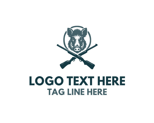Hunting Pig Logo