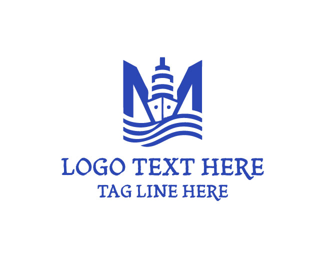 M Letter Boat Logo