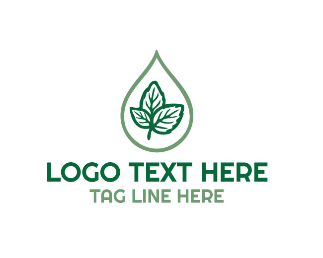 Essential Oil drop Natural Logo