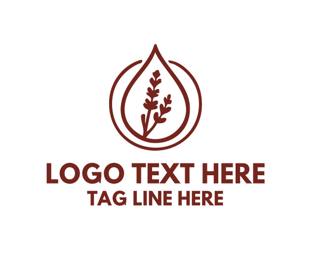 Essential Oil drop Logo