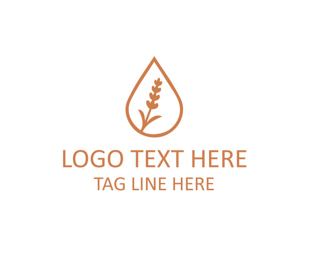 Essential Oil Drop Logo
