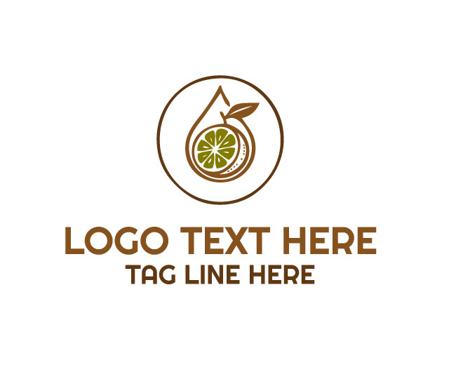 Essential Oil Drop Herbal Logo