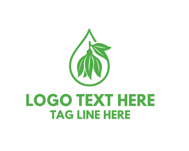 Essential Oil Drop Beauty Logo