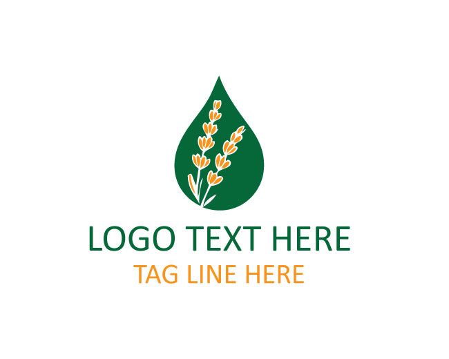 Essential Oil Drop Identity Logo