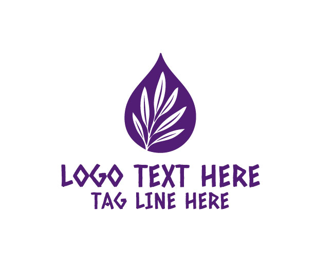 Essential Oil Drop Clean Logo
