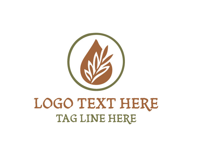 Essential Oil Drop Logo