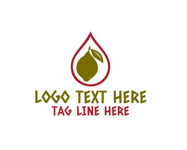 Oil Drop Beauty Lemon Logo
