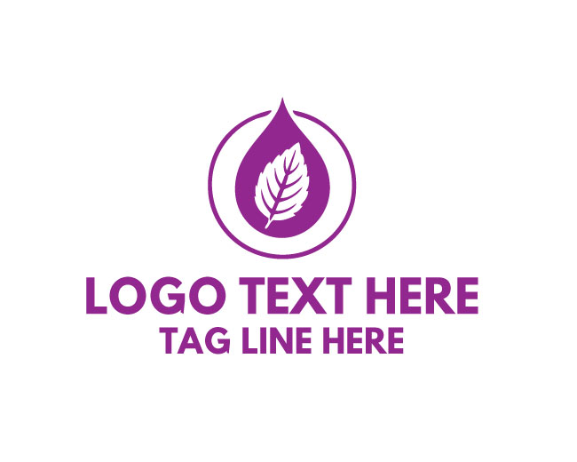 Oil Drop Minimal Logo