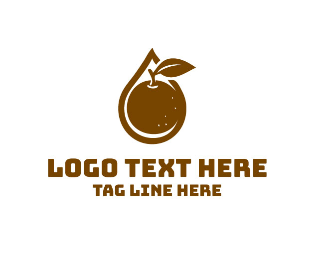 Oil Drop Leaf Logo