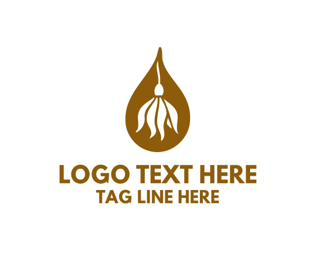 Oil Drop Nature Logo