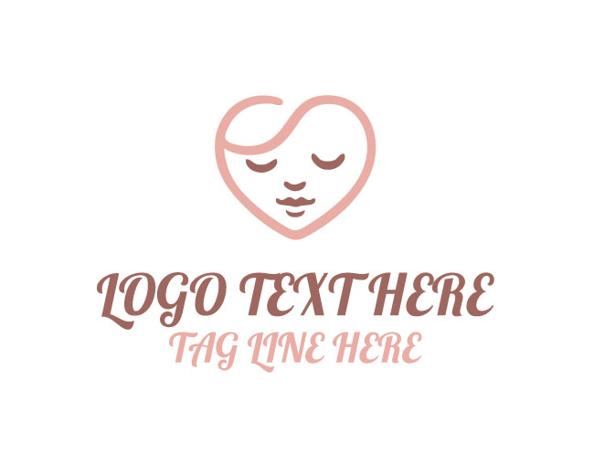 Baby Face Outline Logo