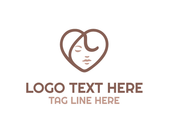 Baby Face Love Smile Logo