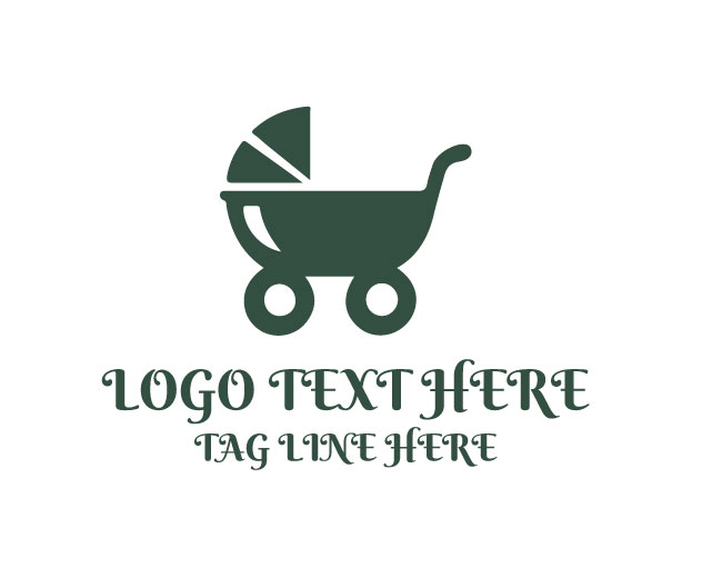 Baby Cart Abstract Logo