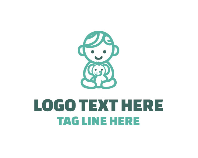 Baby Face Playful Look Logo