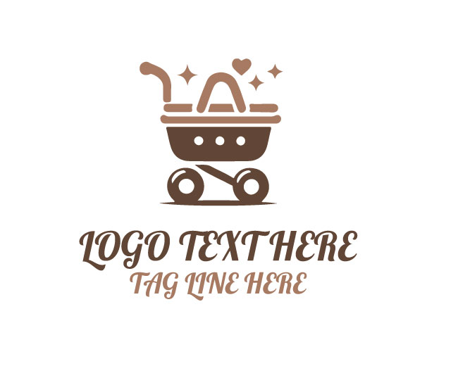 Baby Cart Simple Logo
