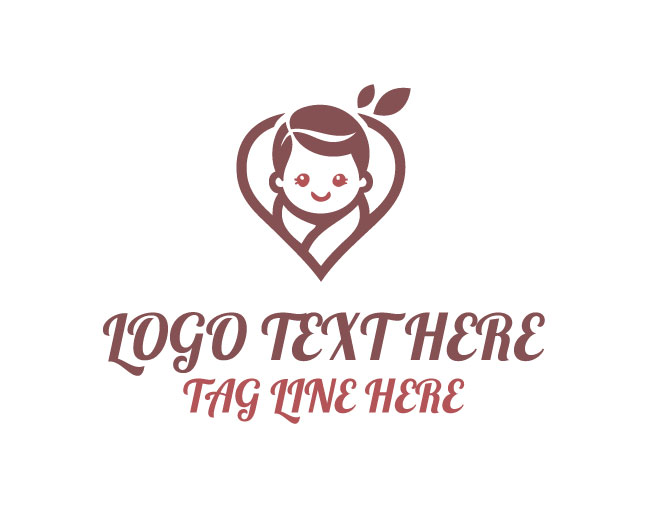 Baby Face Tongue Out Logo