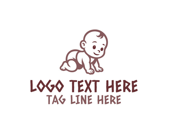 Baby Face Bow Head Logo
