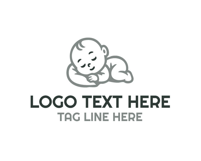 Baby Face Soft Smile Logo