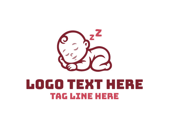 Baby Face Simple Cute Logo