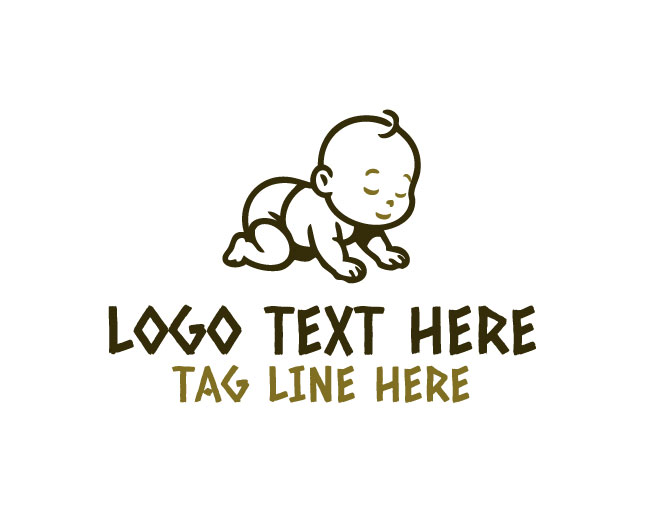 Baby Face Cheeky Grin Logo