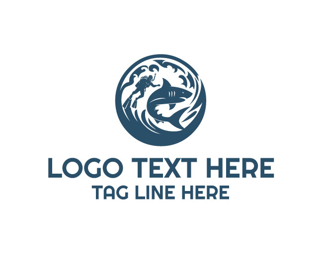 Scuba Ocean Life Logo