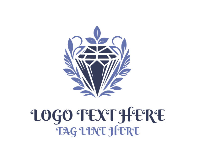 Petal Frame Floral Diamond Logo